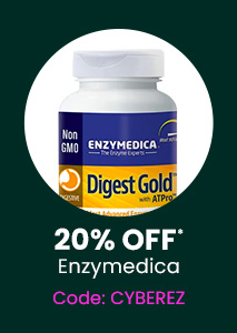Enzymedica: 20% off* all Enzymedica products. Code: CYBEREZ. Shop Now.