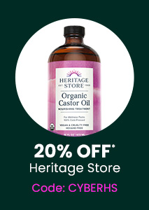 Heritage Store: 20% off* all Heritage Store products. Code: CYBERHS. Shop Now.