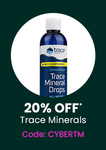 Trace Minerals Research: 20% off* all Trace Minerals Research products. Code: CYBERTM. Shop Now.