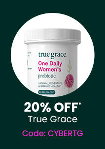 True Grace: 20% off* all True Grace products. Code: CYBERTG. Shop Now.