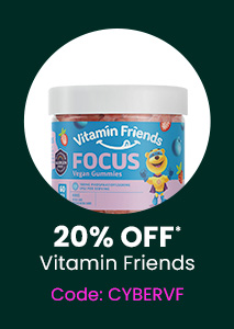 Vitamin Friends: 20% off* all Vitamin Friends products. Code: CYBERVF. Shop Now.