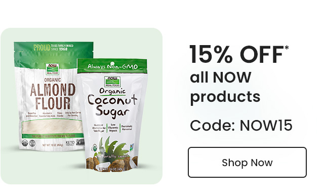 NOW: 15% OFF* all NOW products. Code: NOW15. Shop Now.