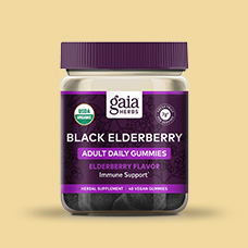 Free Gaia Herbs Organic Black Elderberry Adult Daily Gummies - 40 Vegan Gummies*** with Gaia Herbs orders over $35+. Code: FREEGIFT