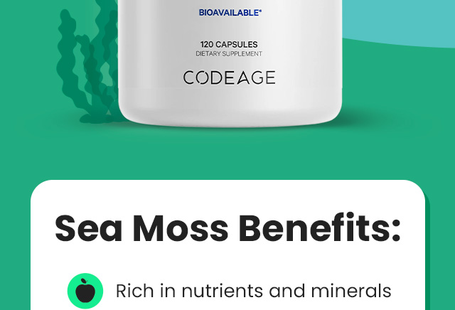 Sea moss benefits: Rich in nutrients and minerals.
