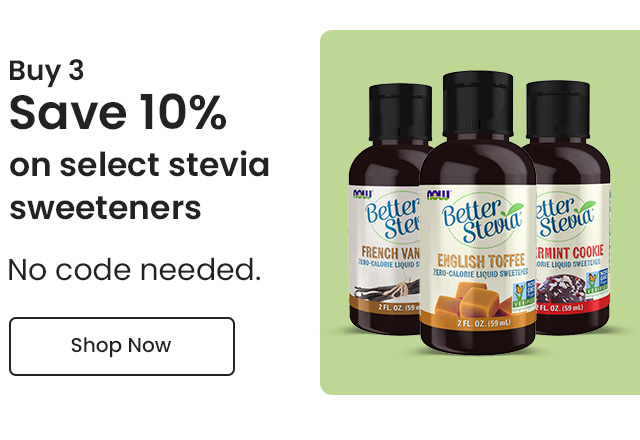 Buy More & Save More: Buy 3 and save 10% on select stevia sweeteners. No code needed. Shop Now.