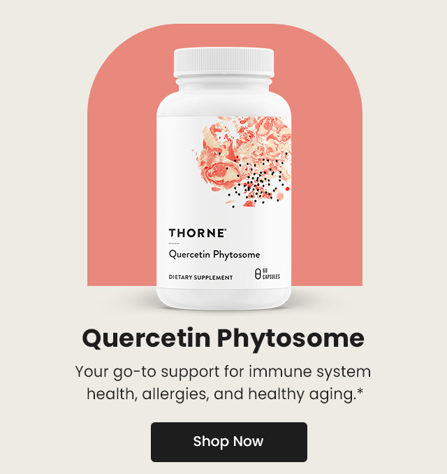 Quercetin Phytosome: Your go-to support for immune system health, allergies, and healthy aging.* Shop Now.