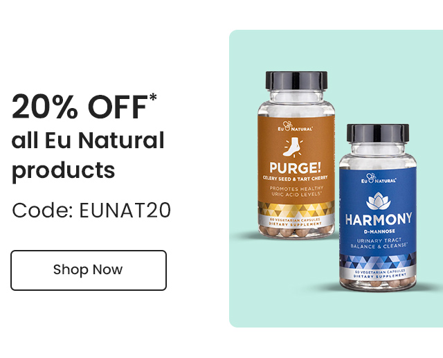 Eu Natural: 20% off* all Eu Natural products. Code: EUNAT20. Shop Now.