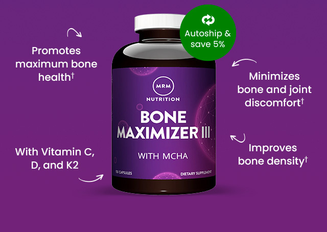 Promotes maximum bone health. Minimizes bone and joint discomfort. With Vitamin C, D, and K2. Improves bone density. Autoship and save 5%. Shop now.