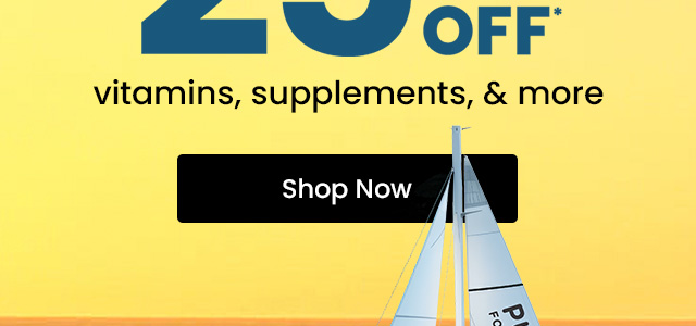 Up to 25% off* supplements and wellness favorites. Shop now.