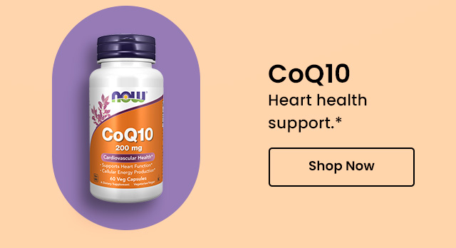 CoQ10: Heart health support.* Shop now.