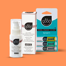 15% off* all All Good products. Code: 15ALLGOOD.