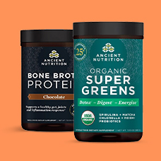 15% off* select Ancient Nutrition products. Code: 15ANT.
