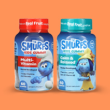15% off* all The Smurfs Kids Gummy products. Code: SMURFS15.