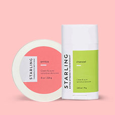 10% off* all Starling Skincare products. Code: SSKIN10