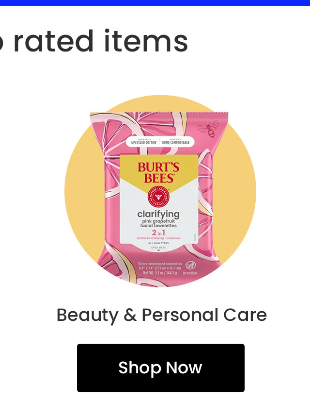 Shop beauty and personal care.