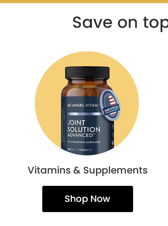 Shop vitamins and supplements.