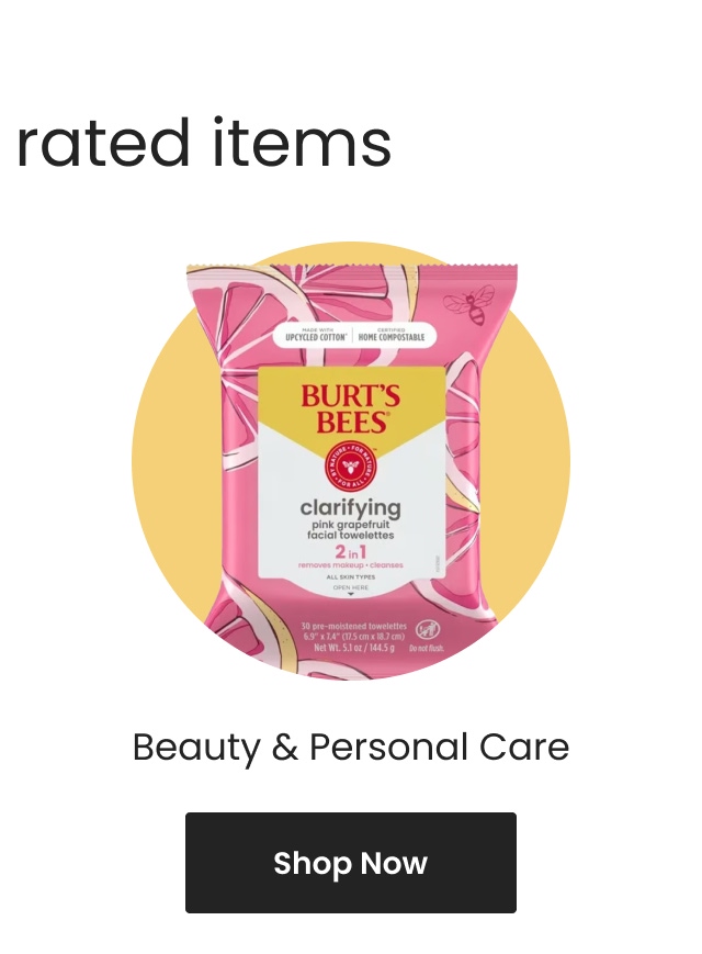 Shop beauty and personal care.