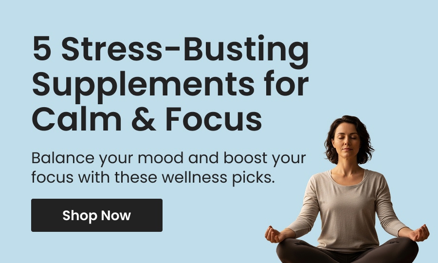 5 stress-busting supplements for calm & focus: Balance your mood and boost your focus with these wellness picks. Shop now.