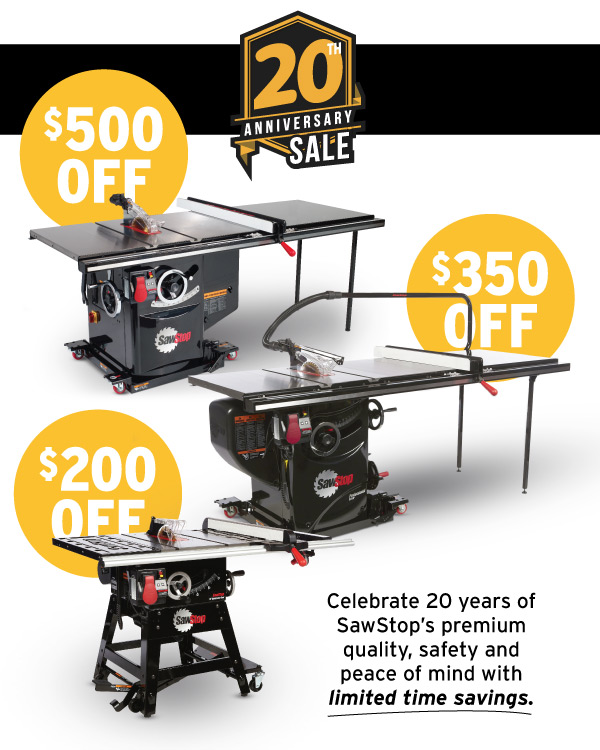 Up To $500 Off SawStop