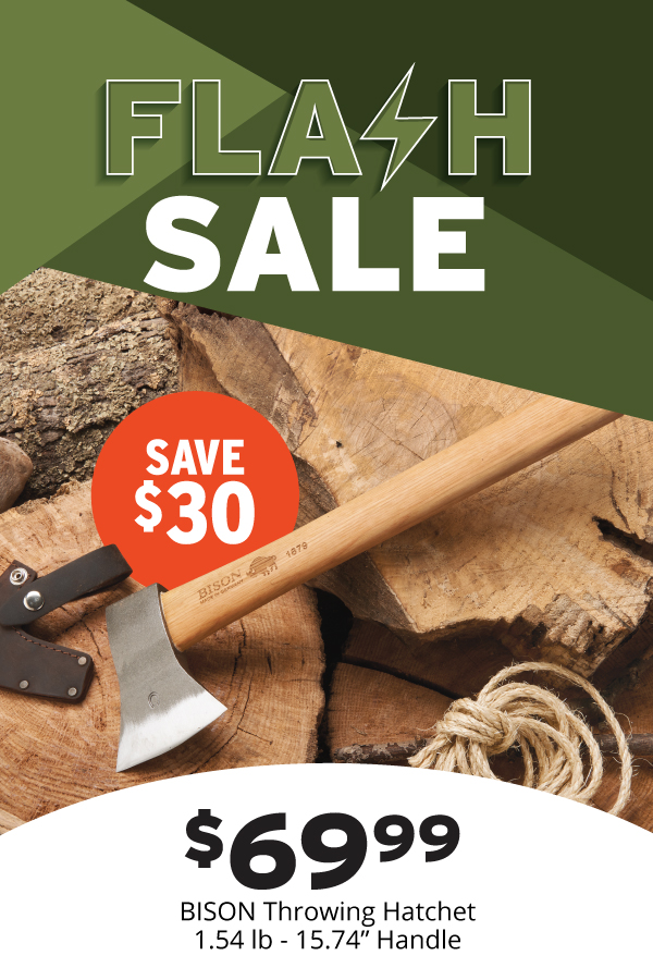 $30 Off Bison Throwing Hatchet