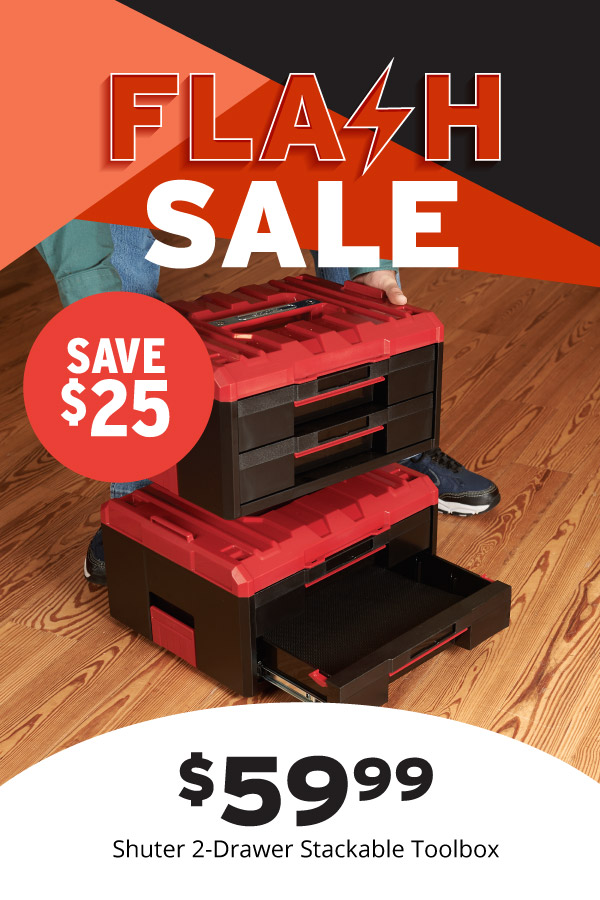 $25 Off Stackable Toolbox