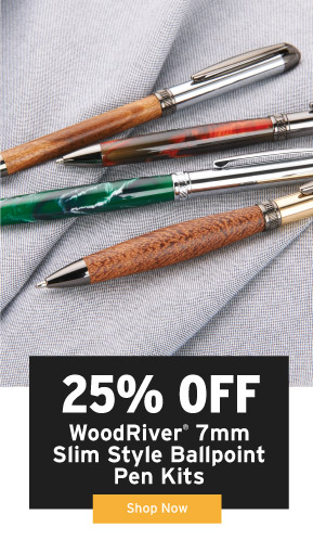 50% Off Woodriver 7mm Slim Pen Kits