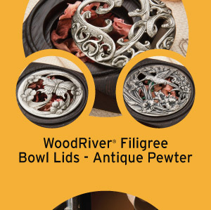 New WoodRiver Filigree Bowl Lid