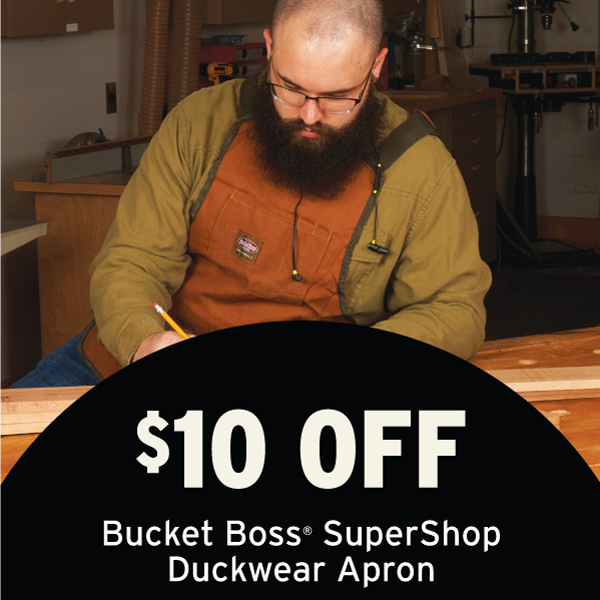 $10 Off Bucket Boss SuperShop Duckwear Apron