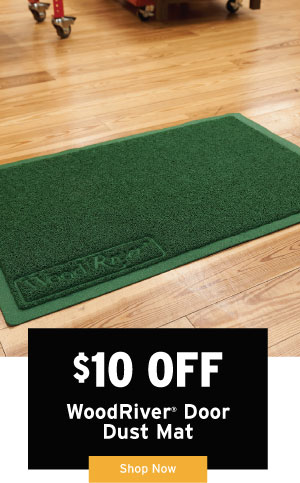 $10 Off WoodRiver Door Dust Mat