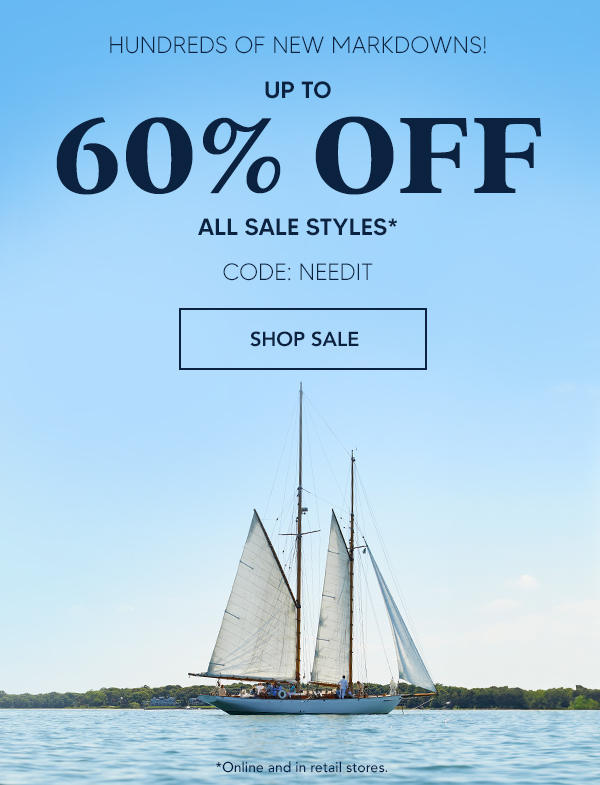 Hundreds of New Markdowns: Up to 60% Off