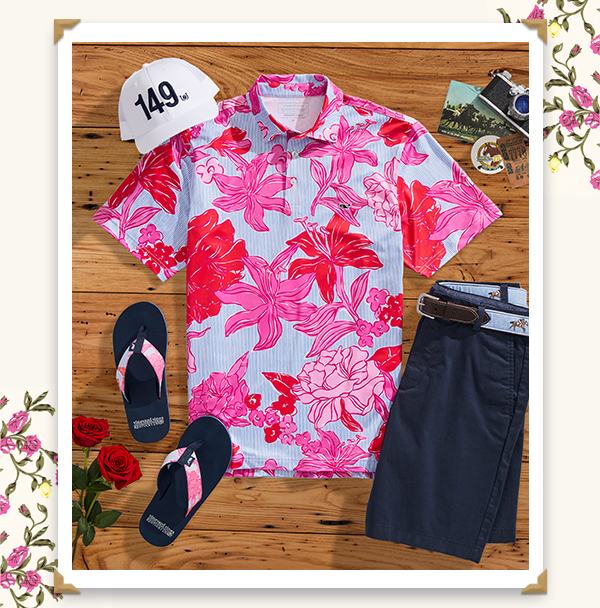 Lids Kentucky Derby Vineyard Vines Sankaty Printed Polo