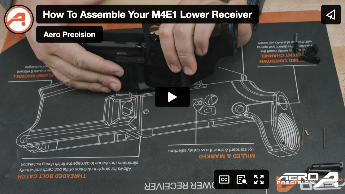 How To Assemble Your M4E1 Lower Receiver