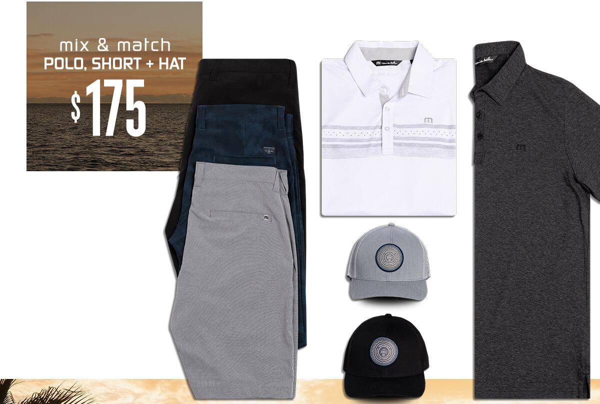 Mix & Match Polo, Short + Hat $175 mix maftch POLO, SHORT HAT 