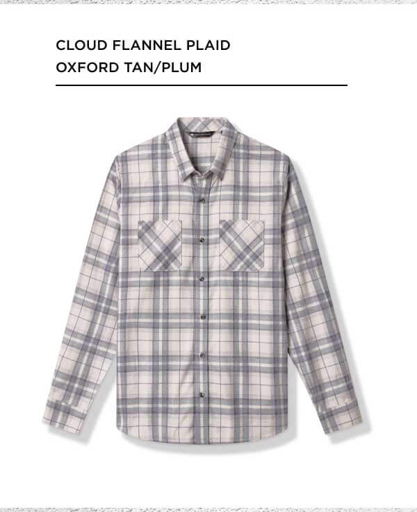 Cloud Flannel Plaid