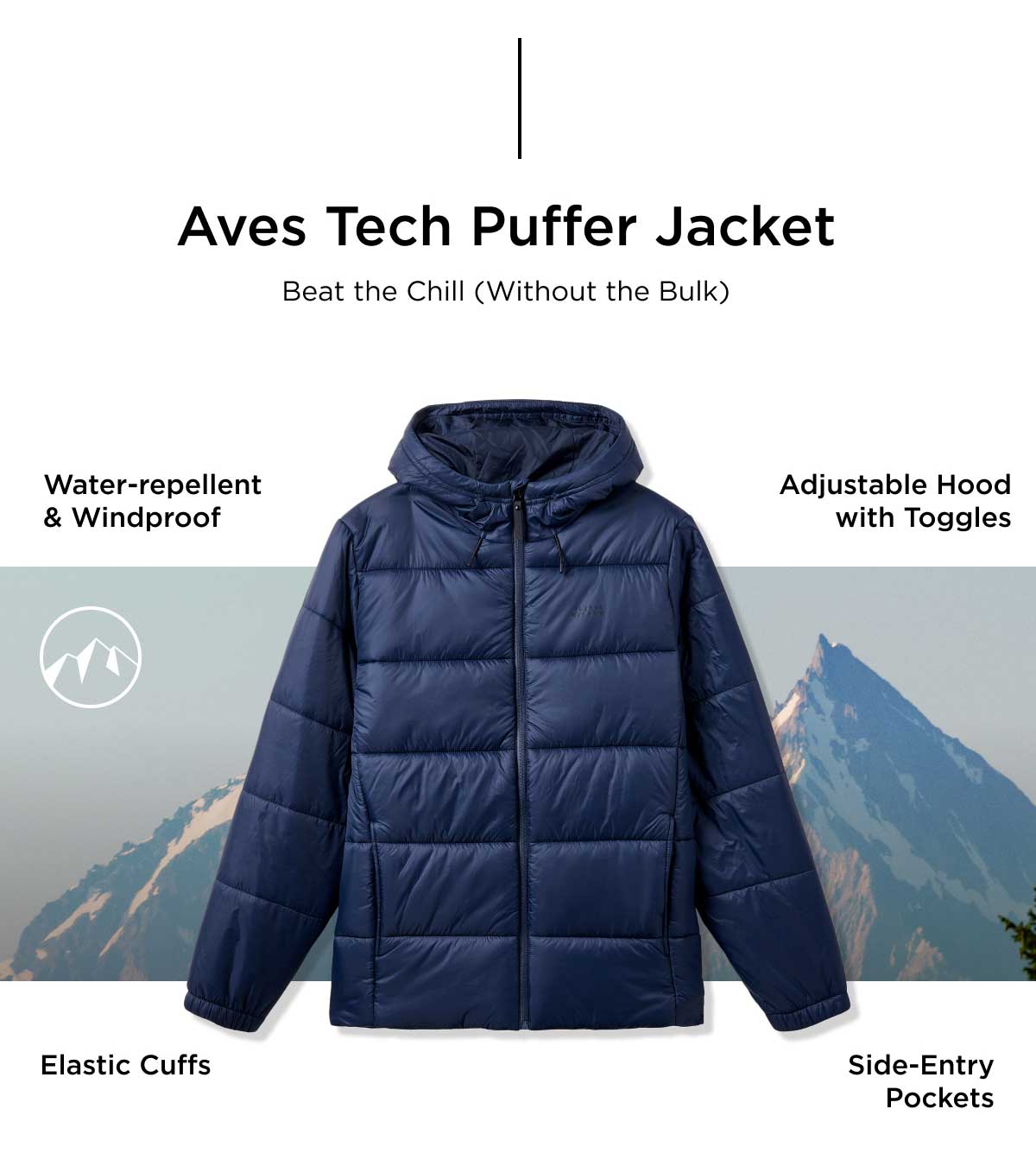 Shop Aves Tech Puffer Jacket