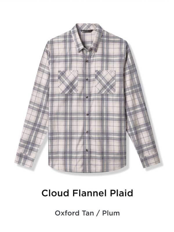 Cloud Flannel Plaid