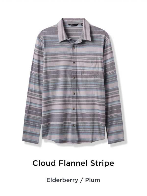 Cloud Flannel Stripe