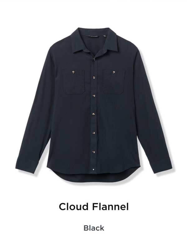 Cloud Flannel Black