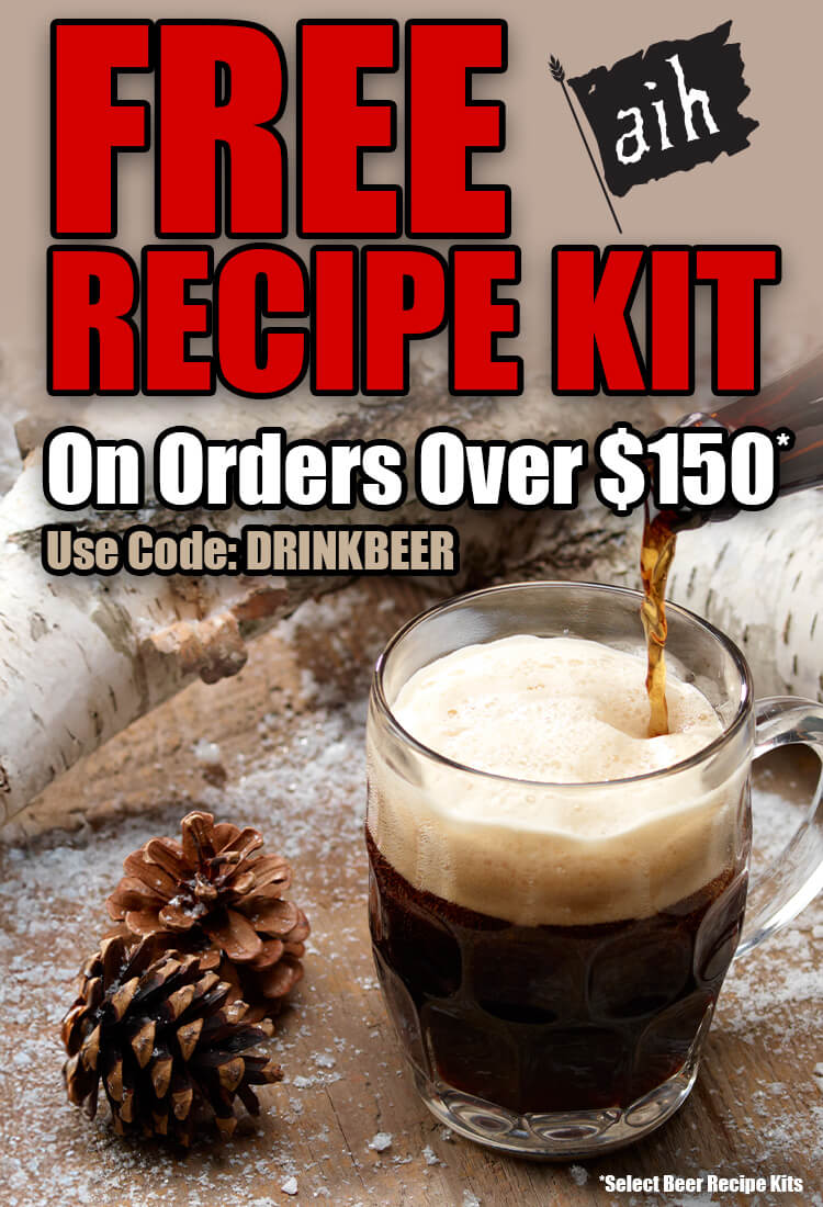 Choose a Free Recipe Kit On Orders Over $150 Use code: DRINKBEER