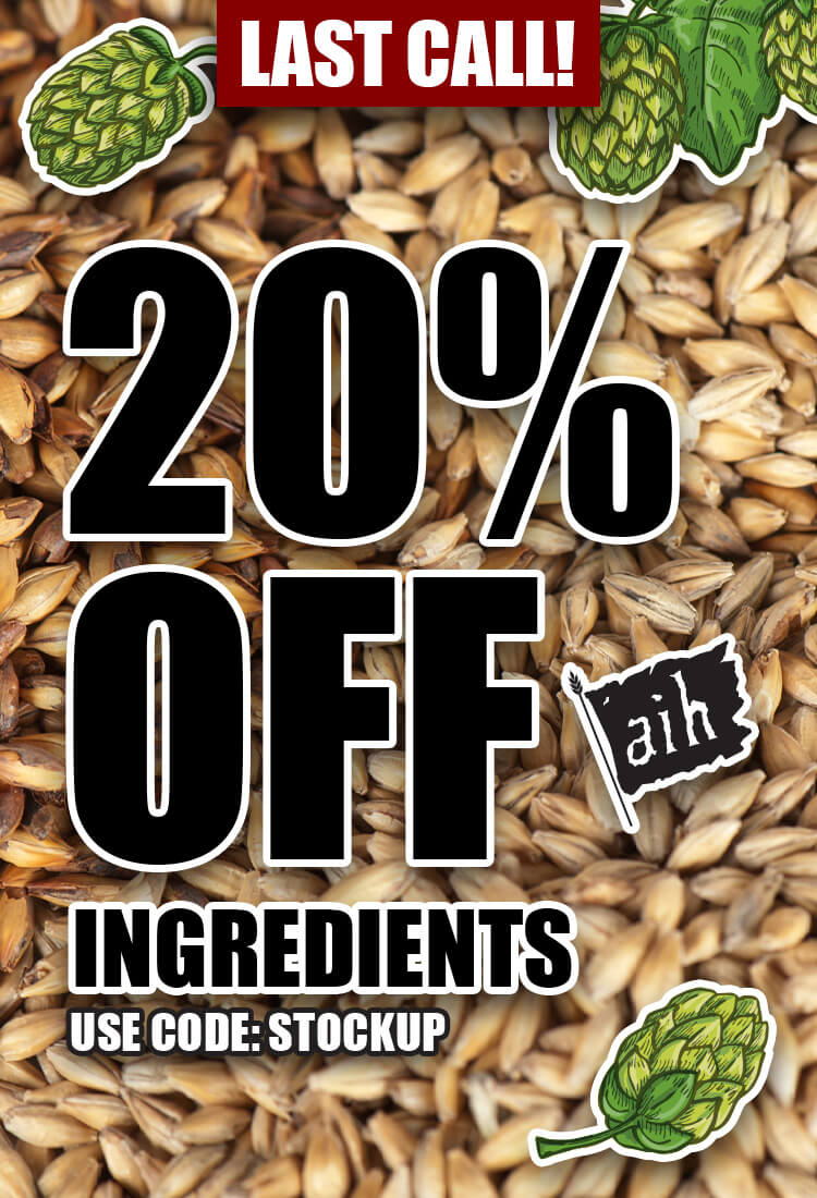 20% Off Ingredients. Use code: STOCKUP