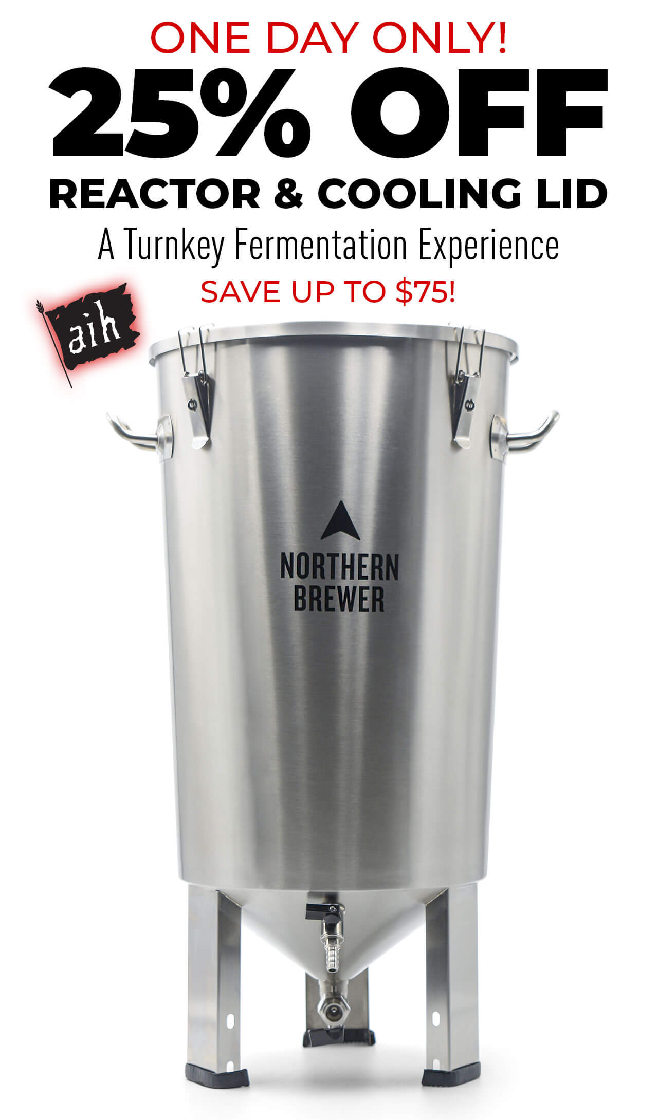 One Day Only! 25% OFF Reactor & Cooling Lid A Turnkey Fermentation Experience Save up to $75