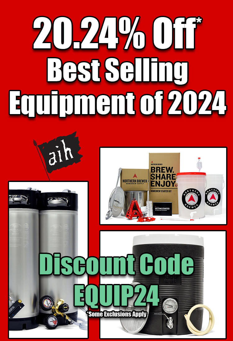 20.24% Off Best Selling Equipment of 2024 Kegging, Brewing, Mashing & More Discount Coe EQUIP24