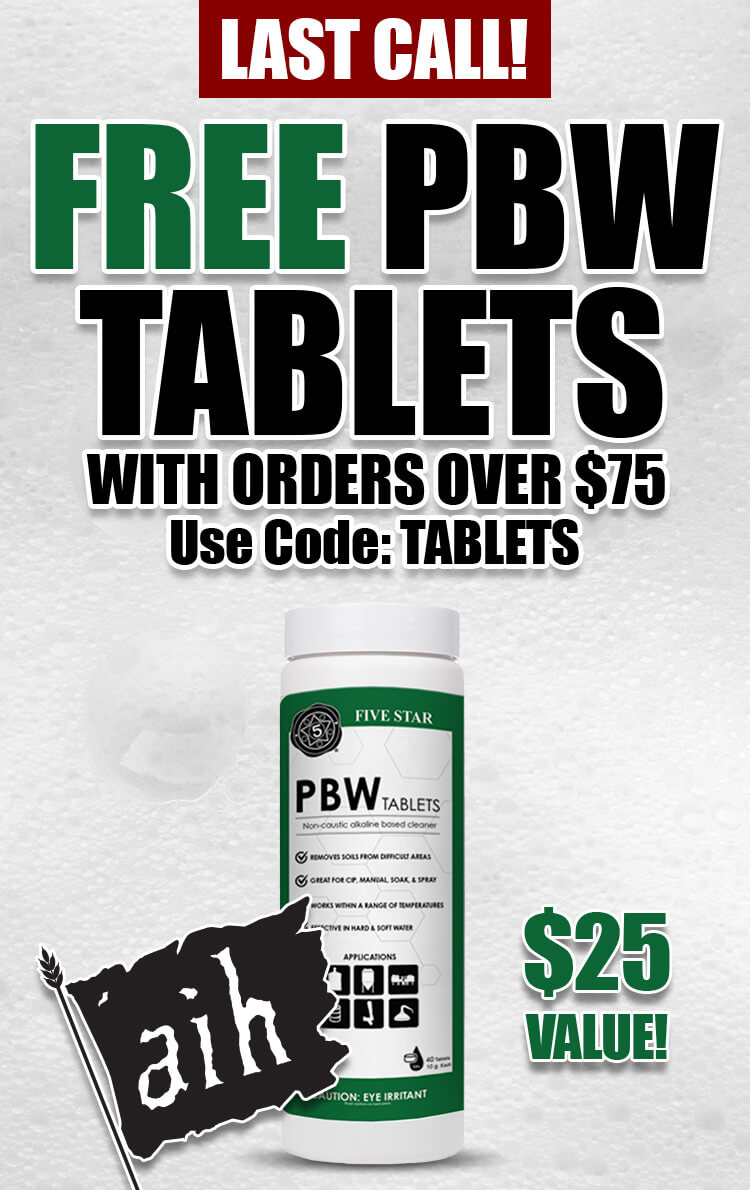 Last Call: Free PBW Tablets with Orders over $75