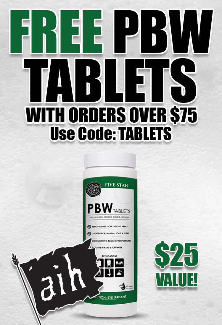 Free PBW Tablets with Orders over $25