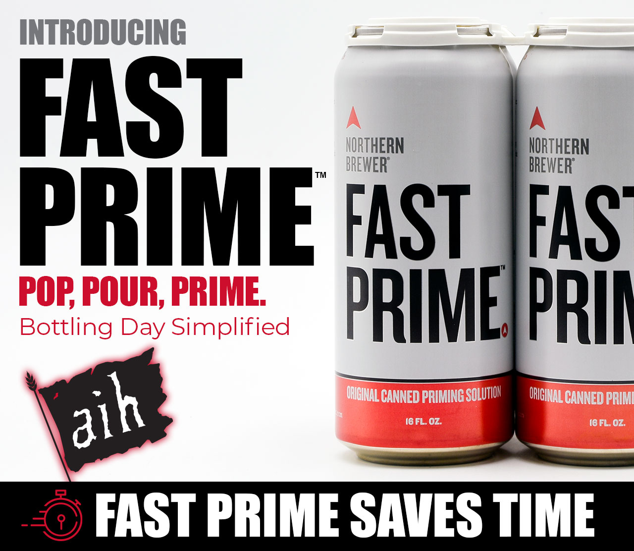 Fast Prime Pop, Pour, Prime. Bottling Day Simplified