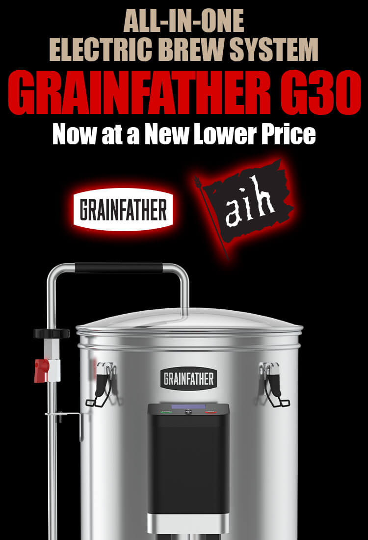 All-in-One Electric Brew System Grainfather G30 Now at a New Lower Price.