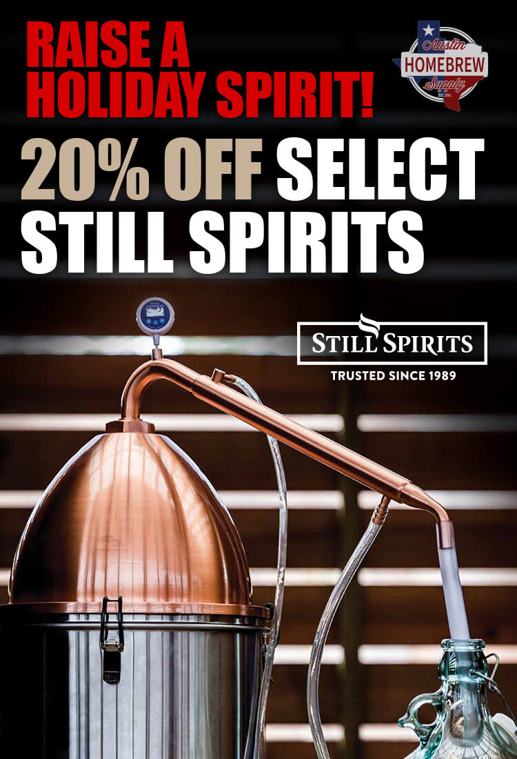 Raise Holiday Spirits! 20% off select Still Spirits