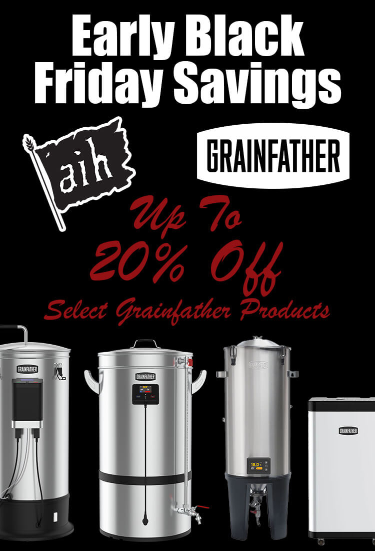 Early Black Friday Up to 20% Off Select Grainfather Products