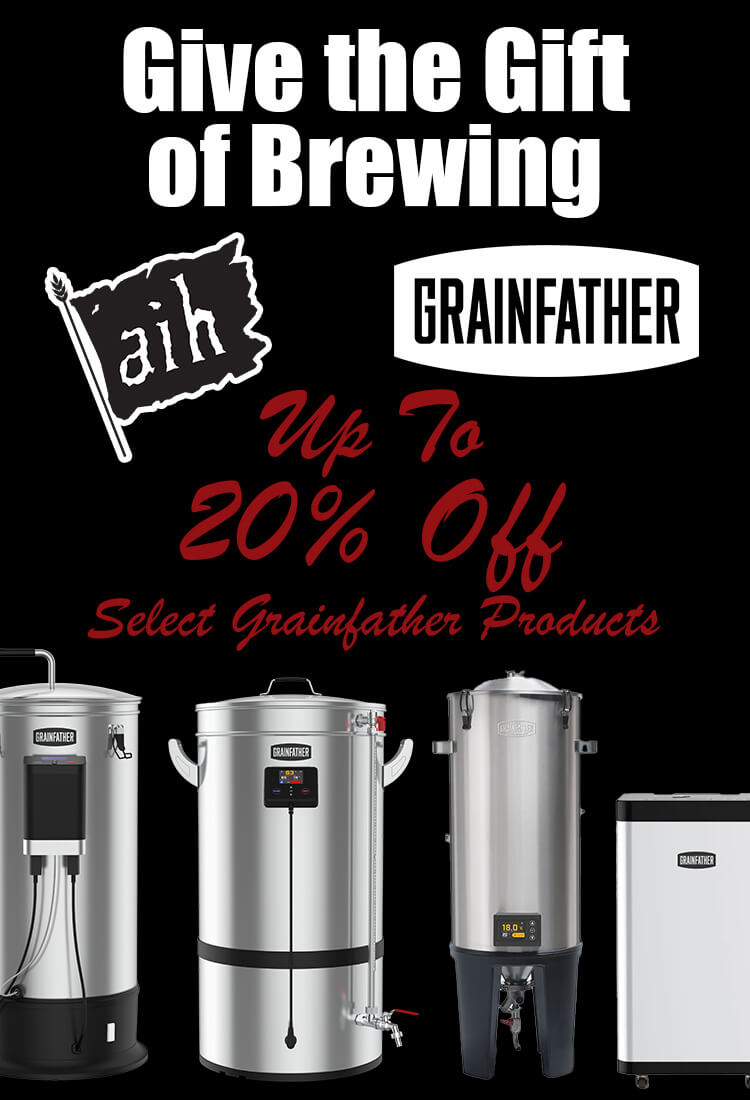 Give the Gift of Brewing! 20% Off Select Grainfather Products