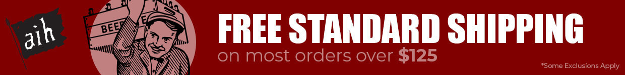 Free standard shipping on orders over $125 at Adventures in Homebrewing